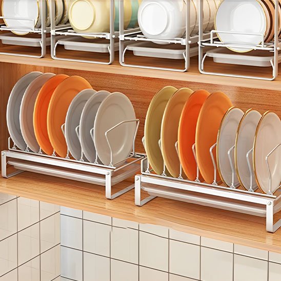Gain de place pour les assiettes